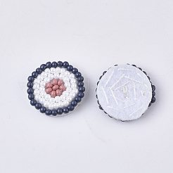 Glass Seed Beaded Cloth Patches&nbsp;FIND-S321-03B
