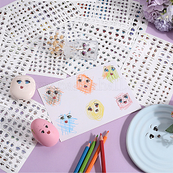 12 Sheets 12 Styles Eye Pattern Ceramics Clay Water Transfer Paper&nbsp;STIC-CP0001-17
