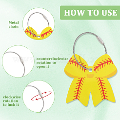 12Pcs PVC Bowknot Luggage Tags&nbsp;AJEW-SP0004-24