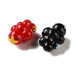 Opaque Acrylic Enamel Beads&nbsp;OACR-P038-03A-M
