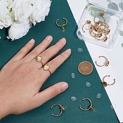 DIY Oval Cuff Ring Kits&nbsp;DIY-UN0008-14G