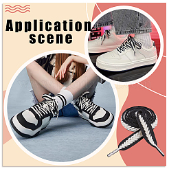 12Pairs Polycotton & Plastic Wheat Shoelaces&nbsp;FIND-FG0005-24B