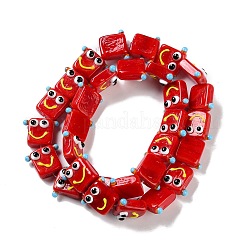 Handmade Lampwork Beads Strands&nbsp;LAMP-Q036-07F