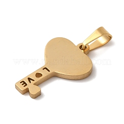 Ion Plating(IP) 304 Stainless Steel Pendants&nbsp;STAS-U025-17G