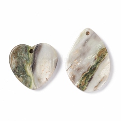 Natural Polychrome Jasper/Picasso Stone/Picasso Jasper Pendants&nbsp;G-B030-24