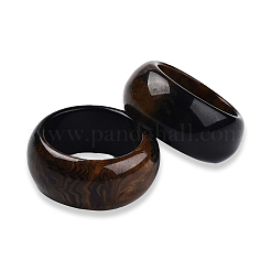 Resin Plain Band Finger Ring for Women&nbsp;RJEW-N041-01-B01