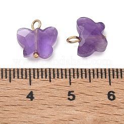 Natural Amethyst Pendants&nbsp;KK-D289-61G-03