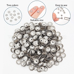 500Pcs 304 Stainless Steel Bead Caps&nbsp;STAS-DC0011-57