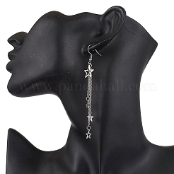 304 Stainless Steel Tassel Dangle Earrings for Women&nbsp;EJEW-JE06399-01