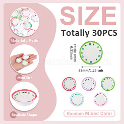 Plate Opaque Resin Display Decorations&nbsp;DJEW-TAC0004-07