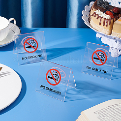 Acrylic No Smoking Sign Billboard&nbsp;LS-DJEW-WH0043-39