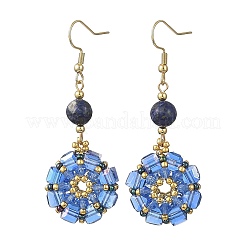 Glass Seed Beads Dangle Earrings&nbsp;EJEW-MZ00763-01