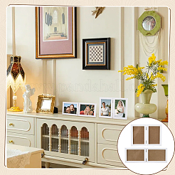 2Pcs 2 Styles MDF Folding Photo Frame Stand&nbsp;AJEW-FG0005-82B