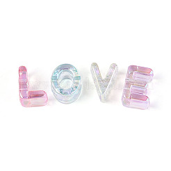 UV Plating Transparent Acrylic Beads&nbsp;PACR-T017-13M
