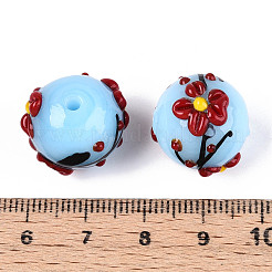 Handmade Lampwork Enamel Beads&nbsp;LAMP-T023-23F