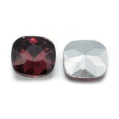 Pointed Back Glass Rhinestone Cabochons&nbsp;RGLA-T032-10x10mm-18