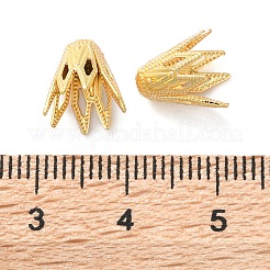 Brass Flower Bead Caps&nbsp;KK-K390-01G-02