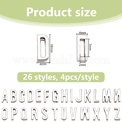 4 Sets Zinc Alloy Slide Charms&nbsp;FIND-DC0007-39