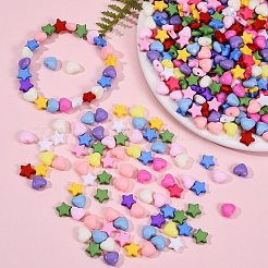1500Pcs 15 Style Opaque Acrylic Beads&nbsp;SACR-SZ0001-13