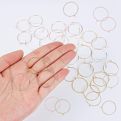 150Pcs 3 Colors Brass Wine Glass Charm Rings&nbsp;FIND-SC0001-98C