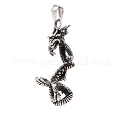 Tibetan Style 304 Stainless Steel Pendants&nbsp;STAS-P305-37AS