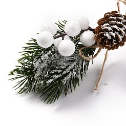 Plastic Artificial Winter Christmas Simulation Pine Picks Decor&nbsp;DIY-P018-C01