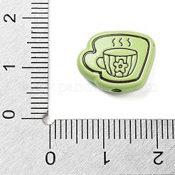 Spray Painted Alloy Beads&nbsp;FIND-C064-01E