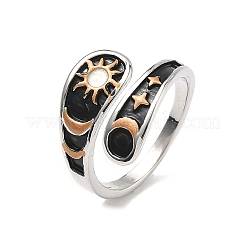 Brass Cuff Open Rings&nbsp;RJEW-C157-01P