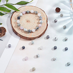 DIY Round Gemstone Stretch Bracelets Making Kits&nbsp;DIY-SC0014-41