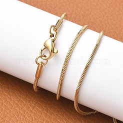 304 Stainless Steel Snake Chain Necklaces&nbsp;NJEW-A288D-1.2A-G
