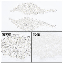 Tube Beaded  Embroidered Long Floral Shirt Sticker Costume Accessories&nbsp;FIND-WH0152-164