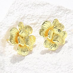 Brass Stud Earrings&nbsp;EJEW-P303-05G