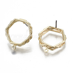 Alloy Stud Earring Findings&nbsp;PALLOY-N155-57B-01-NR
