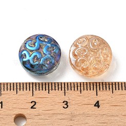 Electroplated Glass Beads&nbsp;EGLA-H002-B-M