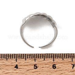 304 Stainless Steel Cuff Open Rings&nbsp;STAS-H259-05P