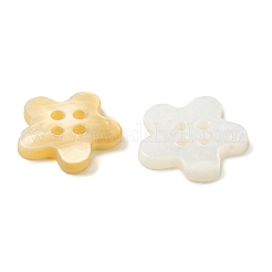 4 Hole Natural Freshwater Shell Buttons&nbsp;SHEL-K006-22