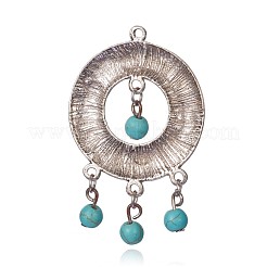 Synthetic Turquoise Big Pendants&nbsp;PALLOY-G123-01AS