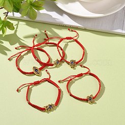 Adjustable Nylon Braided Bead Bracelets&nbsp;BJEW-JB09057