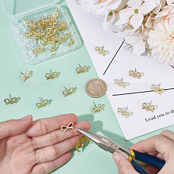 40Pcs Alloy Pin Ear Studs&nbsp;MAK-UN0001-72