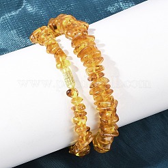 Natural Amber Chip Beaded Necklaces&nbsp;NJEW-L466-03B