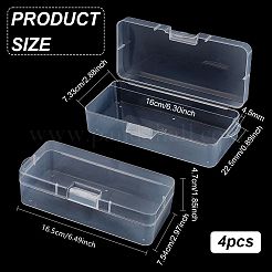 Transparent Plastic Storage Boxes&nbsp;CON-WH0094-35A
