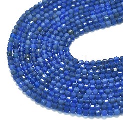 Natural Blue Agate(Dyed & Heated) Beads Strands&nbsp;G-A260-A12-01