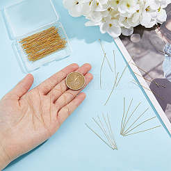 150Pcs Brass Flat Head Pins&nbsp;KK-DC0003-81