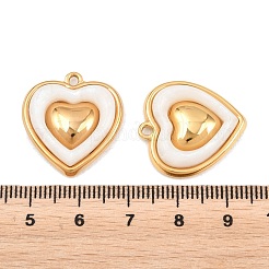 304 Stainless Steel & Resin Pendants&nbsp;STAS-G394-12G
