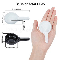 4Pcs 2 Colors Porcelain Candle Holder&nbsp;AJEW-PH0001-72