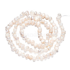 Natural Cultured Freshwater Pearl Beads Strands&nbsp;PEAR-N014-03B