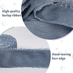 10 Yards Burlap Frayed Ribbon&nbsp;OCOR-WH0093-09A