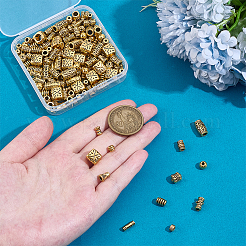 168Pcs 12 Styles Tibetan Style Alloy Spacer Beads&nbsp;TIBEB-PH0005-42