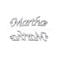 Non-Tarnish 304 Stainless Steel Connector Charms&nbsp;STAS-N095-126
