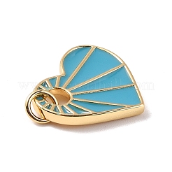 Rack Plating Brass Enamel Pendants&nbsp;KK-B054-07G-05